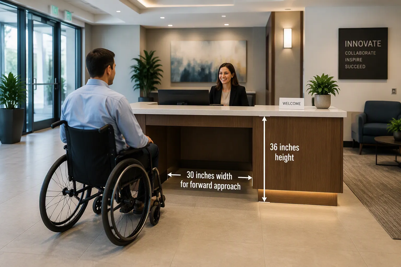 ADA Requirements for Reception Desk Height