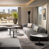 Villa Hotel Bedroom Living Room Furniture Luxury Round/Square/Oval Center Coffee Table