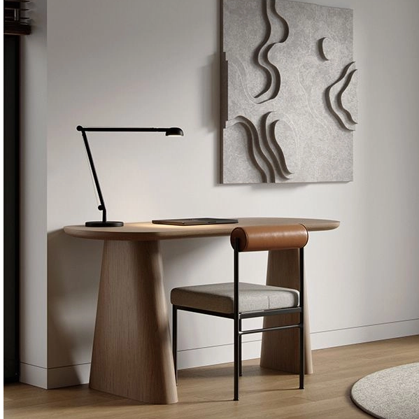 Luxury 5 Star Hotel Suite Curved Shape Office Space Furntiure Study Working Computer Writing Desk