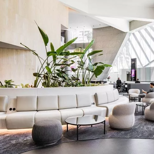 Commercial 5 Star Hotel Furniture Leisure Sofa Chair Lounge Hotel Lobby Area Public Furniture