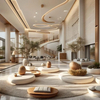 Commercial 5 Star Hotel Furniture Leisure Sofa Chair Lounge Hotel Lobby Area Public Furniture