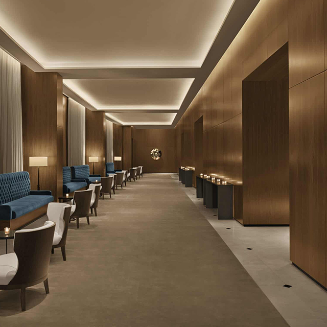 Foshan Factory Direct Background Interior Decoration Wood Hotel Wall Panels