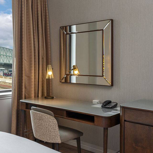 Hotel fa, szabadon álló íróasztal vendéglátó bútorok számára