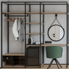 Apartment Hotel Bedroom Furniture Eco-Friendly Wooden Cabinet Storage Wardrobe Closet