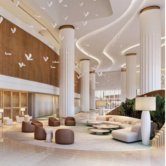 Commercial 5 Star Hotel Furniture Leisure Sofa Chair Lounge Hotel Lobby Area Public Furniture