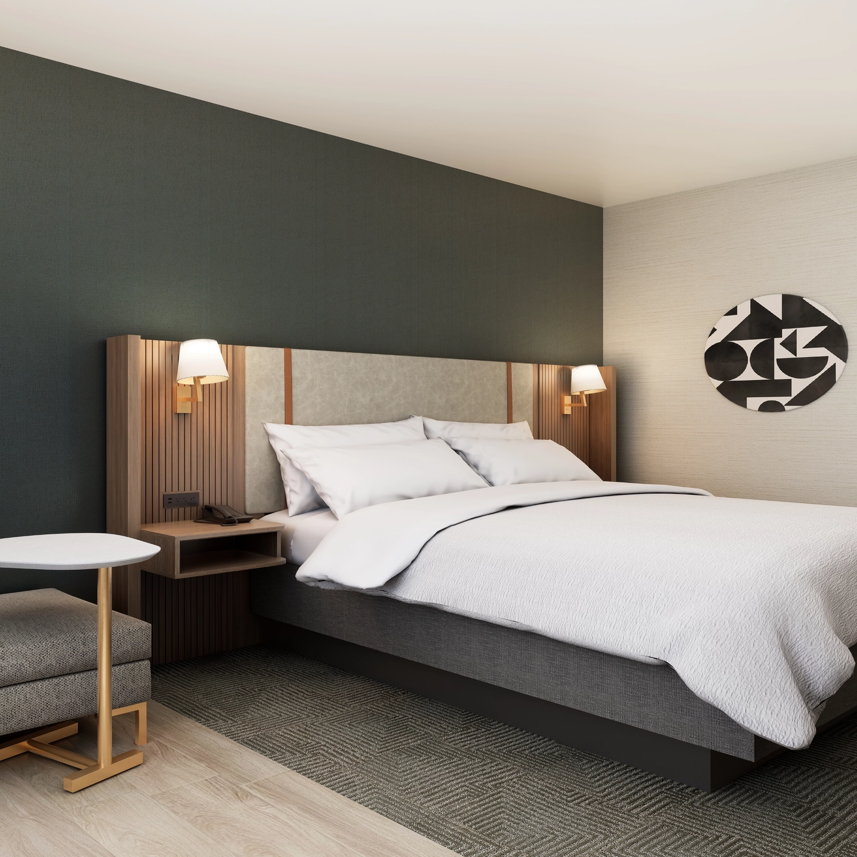 Luxury Villa Apartment Hotel Furniture Double Bed Queen King Size Bed Bedroom Set Hotel Bed