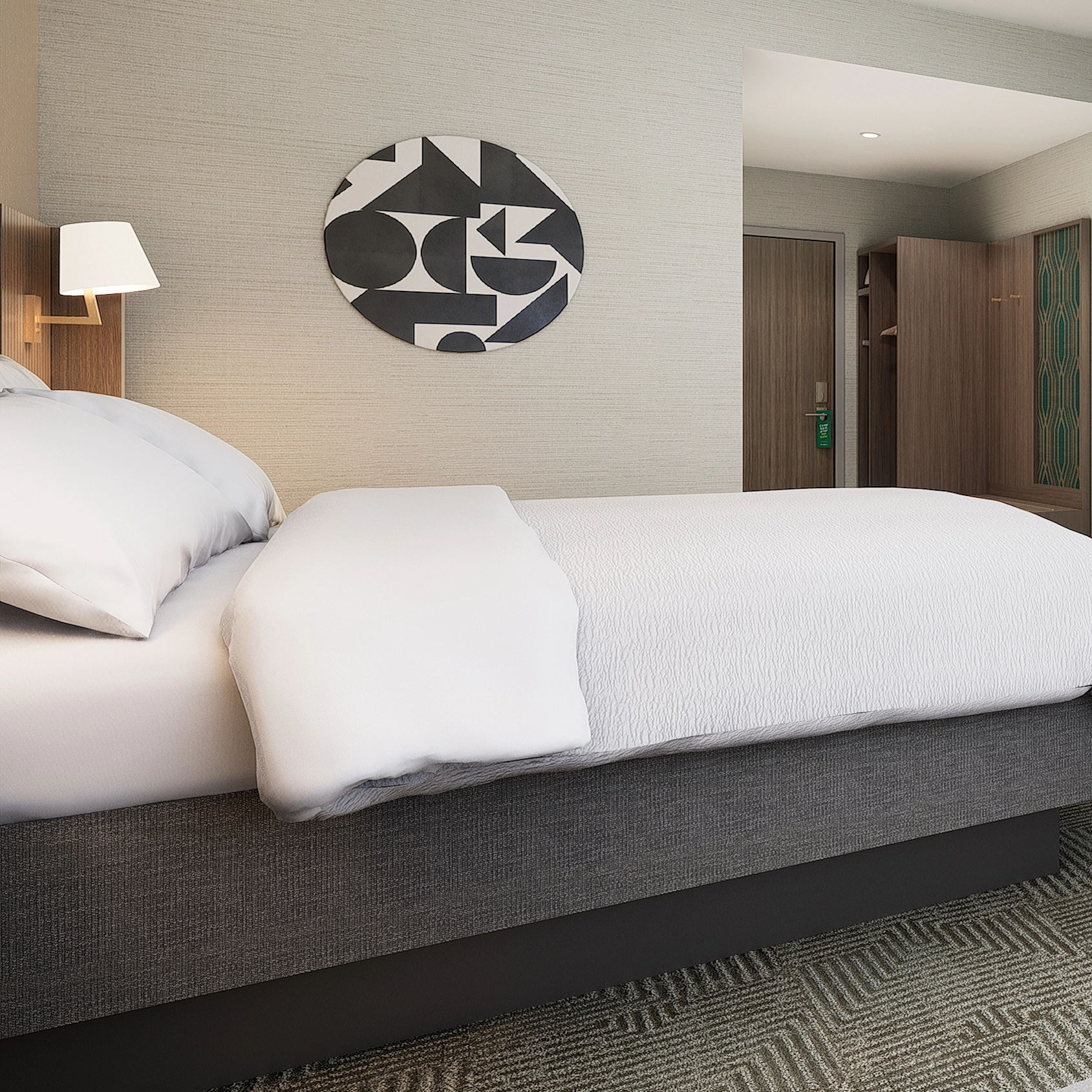 Luxury Villa Apartment Hotel Furniture Double Bed Queen King Size Bed Bedroom Set Hotel Bed