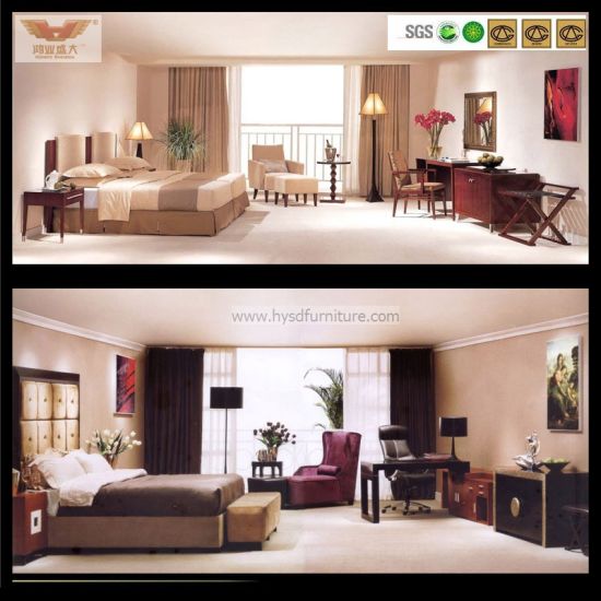 Morden Design Coustomized Five Stars Hotel Bedroom Sets Furniture (HY-019)