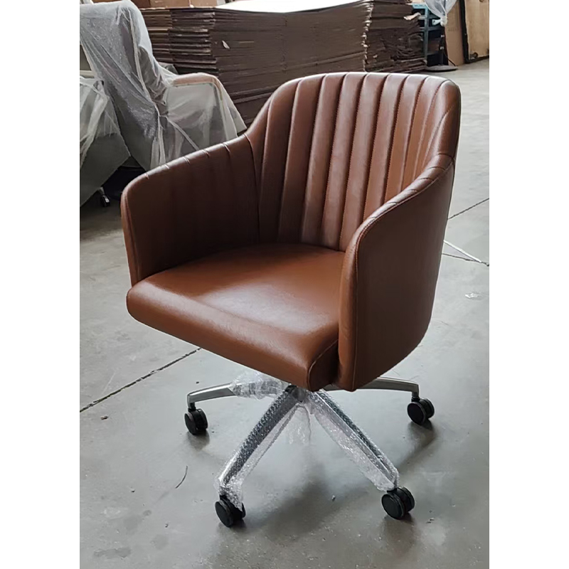 Guestroom Swivel Leather Desk Chair for Modern Hotel