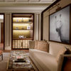 Hotel Lounge Couch Leather Sofa Set for St. Regis Hotel