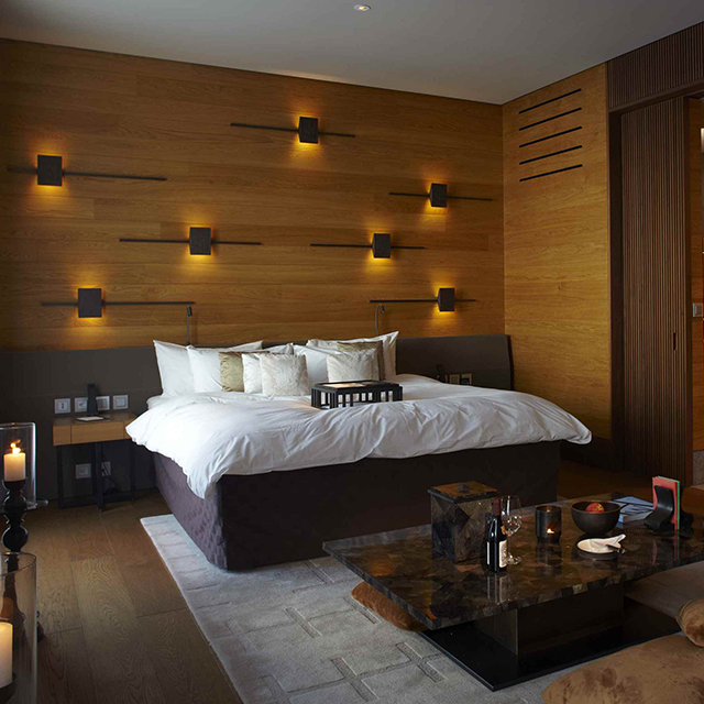 Foshan Factory Direct Background Interior Decoration Wood Hotel Wall Panels