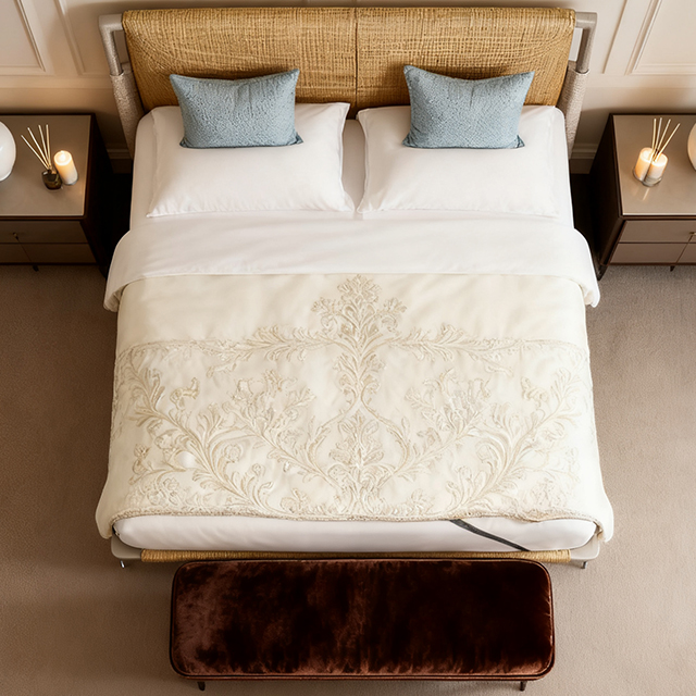 Solusi Kontrak King Ukuran Tempat Tidur Hotel Kamar Tidur Kamar Furnitur