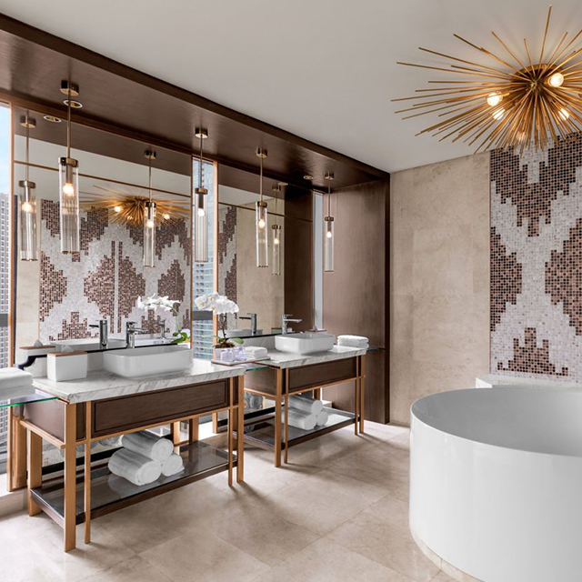 Pengilang harga kompetitif Kabinet Kabinet Hotel Barthroom Perabot