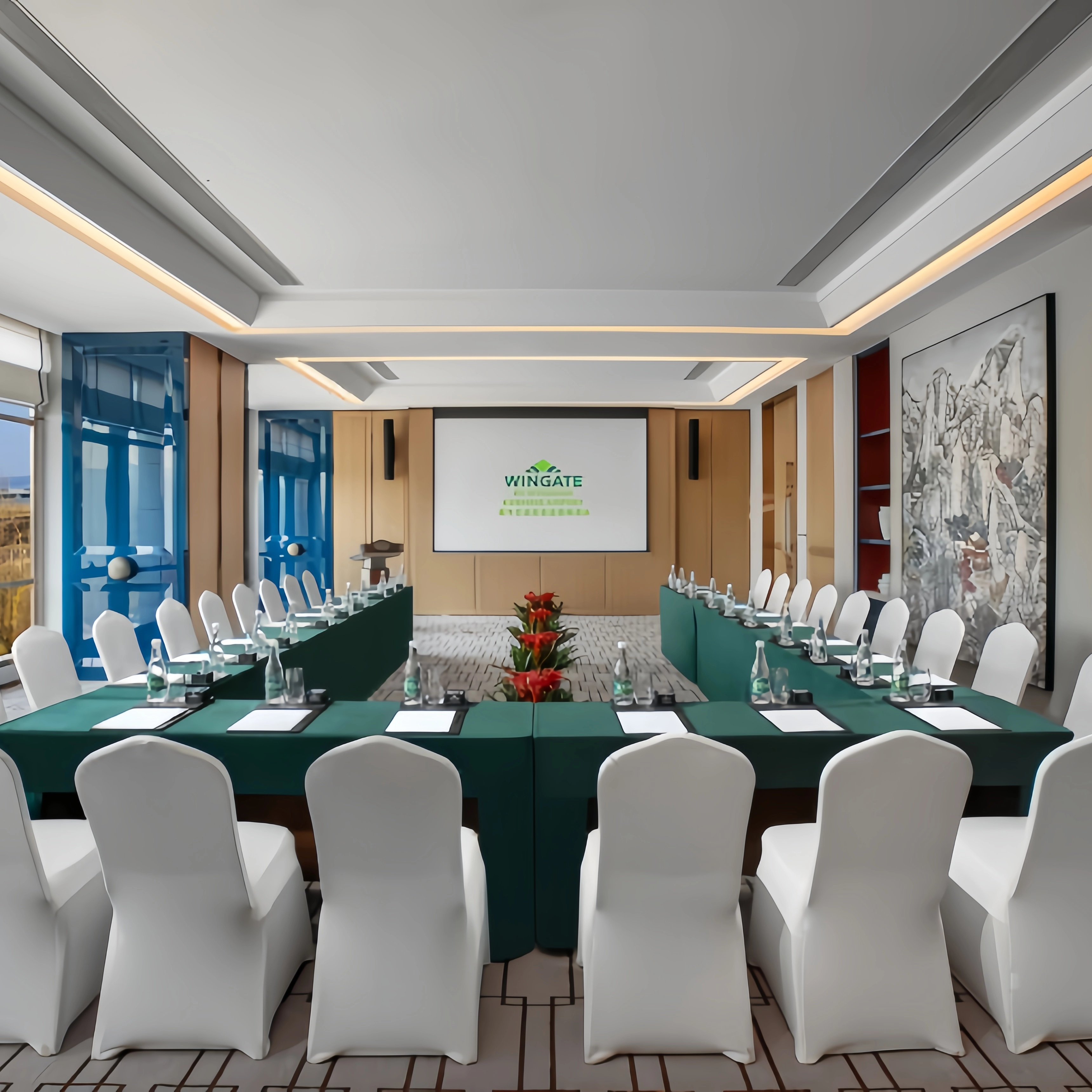 Hotel Office Furniture Training Meeting Room Reception Area Tables And Chairs Conference Furniture