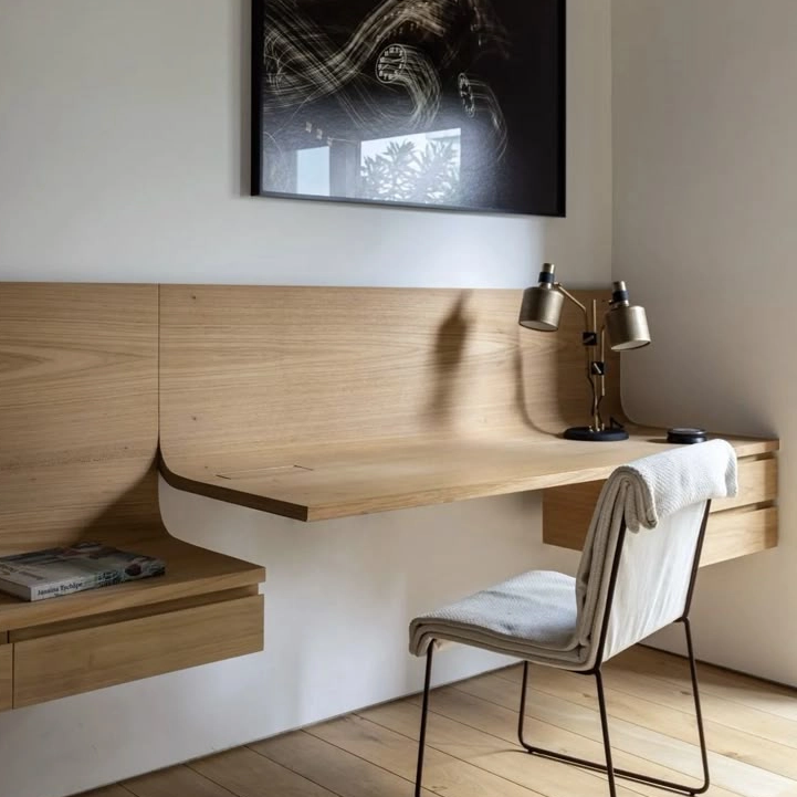 Hotel Suite Bedroom Office Furniture Computer Table Learning Corner Wooden Writing Desk